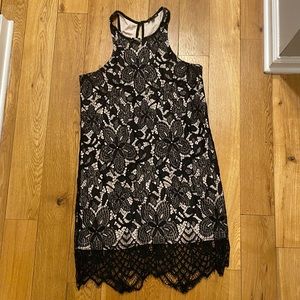 Express nude lace dress